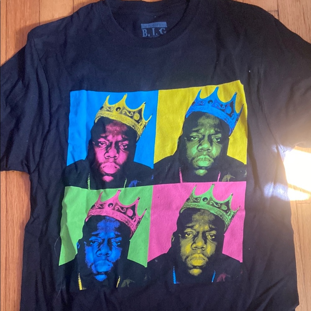 Notorious BIG Men's Black Graphic T-Shirt